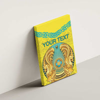 Personalized Kazakhstan Emblem Canvas Wall Art Kazakh Pattern