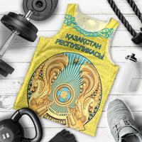 Personalized Kazakhstan Emblem Men Tank Top Kazakh Pattern