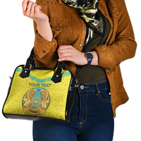 Personalized Kazakhstan Emblem Shoulder Handbag Kazakh Pattern