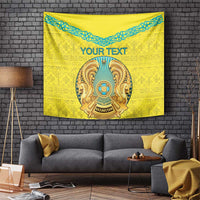 Personalized Kazakhstan Emblem Tapestry Kazakh Pattern