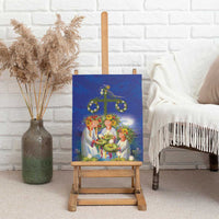 Swedish Glad Midsommar Canvas Wall Art Hade du en bra Midsommar