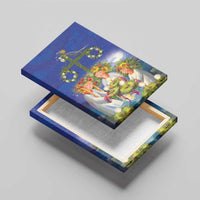 Swedish Glad Midsommar Canvas Wall Art Hade du en bra Midsommar