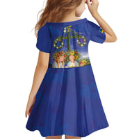 Swedish Glad Midsommar Kid Short Sleeve Dress Hade du en bra Midsommar