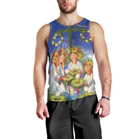 Swedish Glad Midsommar Men Tank Top Hade du en bra Midsommar