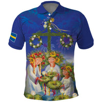 Swedish Glad Midsommar Polo Shirt Hade du en bra Midsommar