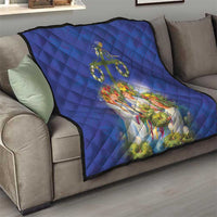 Swedish Glad Midsommar Quilt Hade du en bra Midsommar