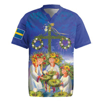Swedish Glad Midsommar Rugby Jersey Hade du en bra Midsommar