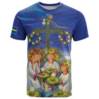 Swedish Glad Midsommar T Shirt Hade du en bra Midsommar