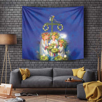 Swedish Glad Midsommar Tapestry Hade du en bra Midsommar