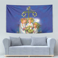 Swedish Glad Midsommar Tapestry Hade du en bra Midsommar