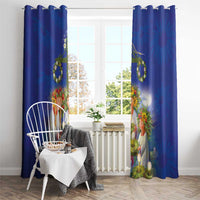 Swedish Glad Midsommar Window Curtain Hade du en bra Midsommar