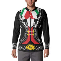 Mexican Trajes Charros Costume Button Sweatshirt