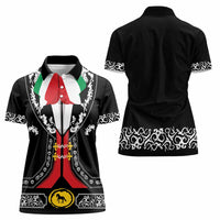 Mexican Trajes Charros Costume Women Polo Shirt