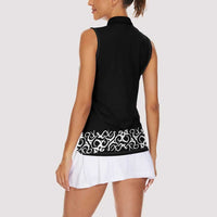 Mexican Trajes Charros Costume Women Sleeveless Polo Shirt