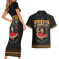 Mexico Cinco de Mayo Couples Matching Short Sleeve Bodycon Dress and Hawaiian Shirt El Dia de la Batalla de Puebla