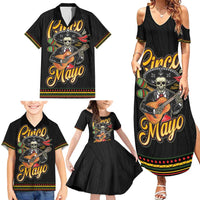 Mexico Cinco de Mayo Family Matching Summer Maxi Dress and Hawaiian Shirt El Dia de la Batalla de Puebla