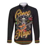 Mexico Cinco de Mayo Long Sleeve Button Shirt El Dia de la Batalla de Puebla