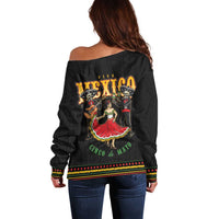 Mexico Cinco de Mayo Off Shoulder Sweater El Dia de la Batalla de Puebla