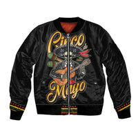 Mexico Cinco de Mayo Sleeve Zip Bomber Jacket El Dia de la Batalla de Puebla