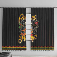 Mexico Cinco de Mayo Window Curtain El Dia de la Batalla de Puebla