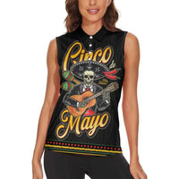 Mexico Cinco de Mayo Women Sleeveless Polo Shirt El Dia de la Batalla de Puebla