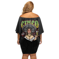 Mexico Cinco de Mayo Family Matching Off Shoulder Short Dress and Hawaiian Shirt Viva la Fiesta!