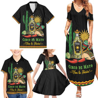 Mexico Cinco de Mayo Family Matching Summer Maxi Dress and Hawaiian Shirt Viva la Fiesta!