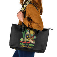 Mexico Cinco de Mayo Leather Tote Bag Viva la Fiesta!