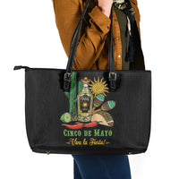 Mexico Cinco de Mayo Leather Tote Bag Viva la Fiesta!