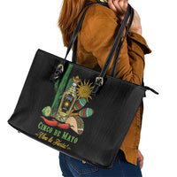 Mexico Cinco de Mayo Leather Tote Bag Viva la Fiesta!