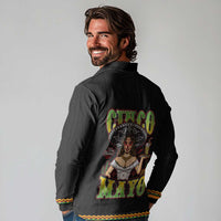 Mexico Cinco de Mayo Long Sleeve Polo Shirt Viva la Fiesta!