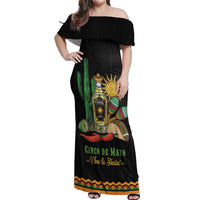 Mexico Cinco de Mayo Off Shoulder Maxi Dress Viva la Fiesta!