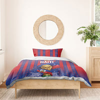Haiti Football 2026 Bedding Set Les Grenadiers Voodoo Veve Pride