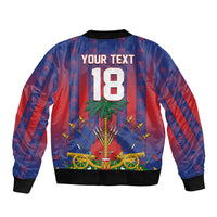 Custom Haiti Football 2026 Bomber Jacket Les Grenadiers Voodoo Veve Pride