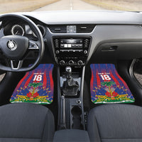Custom Haiti Football 2026 Car Mats Les Grenadiers Voodoo Veve Pride