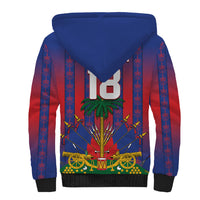 Custom Haiti Football 2026 Sherpa Hoodie Les Grenadiers Voodoo Veve Pride
