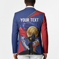 Personalized Haiti Football Champions Blazer National Pride Gold Trophy