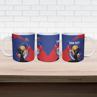 Personalized Haiti Football Champions Ceramic Mug National Pride Gold Trophy
