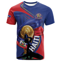 Personalized Haiti Football Champions T shirt National Pride Gold Trophy