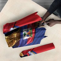 Personalized Haiti Football Champions Umbrella National Pride Gold Trophy