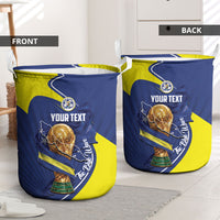 Personalized Curacao Football 2026 Laundry Basket Rise of Caribbean Pride