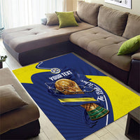 Personalized Curacao Football 2026 Area Rug Rise of Caribbean Pride