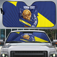 Personalized Curacao Football 2026 Auto Sun Shade Rise of Caribbean Pride