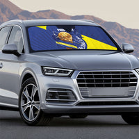 Personalized Curacao Football 2026 Auto Sun Shade Rise of Caribbean Pride