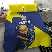 Personalized Curacao Football 2026 Bedding Set Rise of Caribbean Pride
