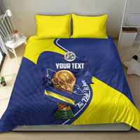 Personalized Curacao Football 2026 Bedding Set Rise of Caribbean Pride
