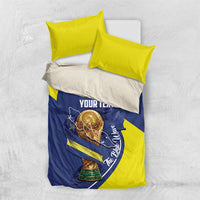 Personalized Curacao Football 2026 Bedding Set Rise of Caribbean Pride