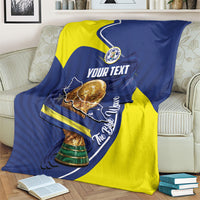 Personalized Curacao Football 2026 Blanket Rise of Caribbean Pride