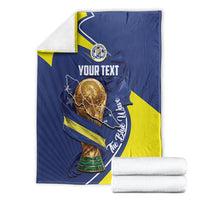 Personalized Curacao Football 2026 Blanket Rise of Caribbean Pride