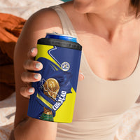 Personalized Curacao Football 2026 4 in 1 Can Cooler Tumbler Rise of Caribbean Pride